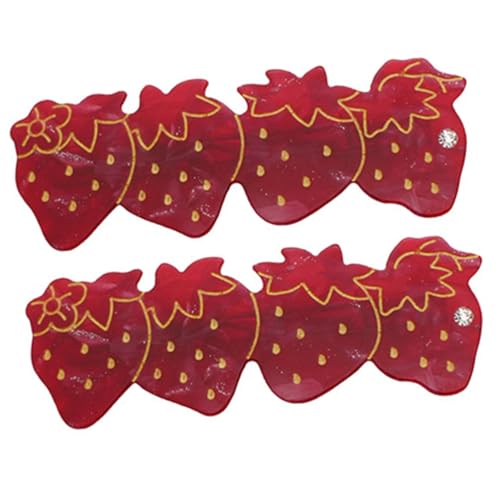 HONMEET Erdbeer-haarspange Haar-accessoires Für Mädchen Haar-styling-tool Haarspange Mit Früchten Haardekoration Für Frauen von HONMEET