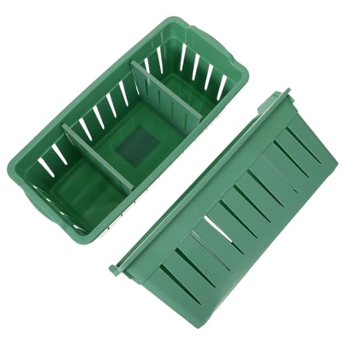 HONMEET 2st Fach Kosmetik Schublade Bin Schubladen-make-up-organizer Schminktablett Make-up-palette Behälter Für Lidschatten Aufbewahrungskörbe Für Regale Make-up-behälter Green von HONMEET