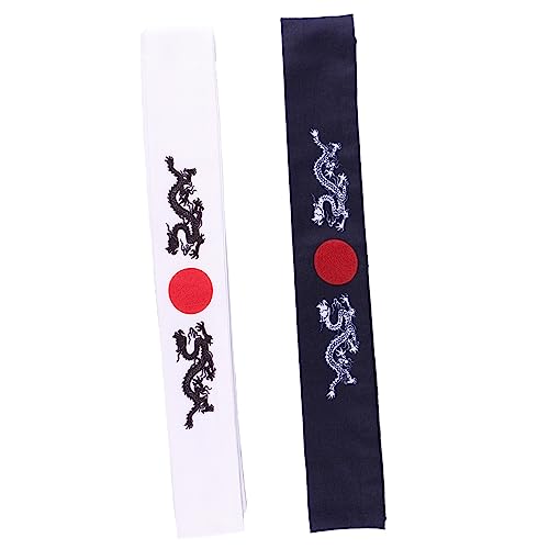 HONMEET Drachenkopftuch Japanisches Stirnband Dekoratives Stirnband Für Frauen Männer Kinder Karate-training Koch-accessoire Einheitsgröße Atmungsaktiv von HONMEET