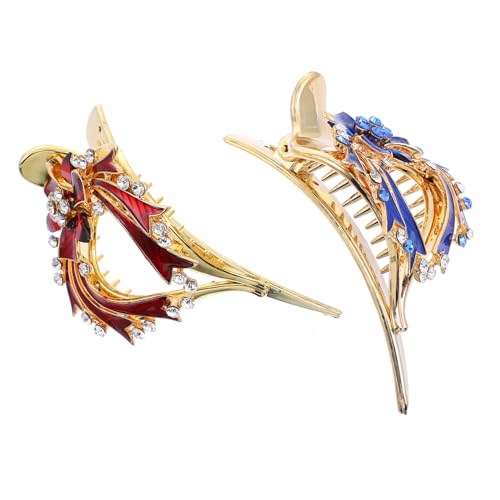 HONMEET 2 Stück Glänzende Weihnachts-haarspangen Glitzernde Haarnadeln Haarschmuck Für Damen von HONMEET