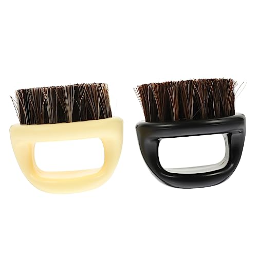 HONMEET 2stücke Bartbürste Für Männer Haarstyling-reinigungsbürste Praktische Bürste Für Bart Und Haare Kamm Und Bürste Für Bartreinigung von HONMEET