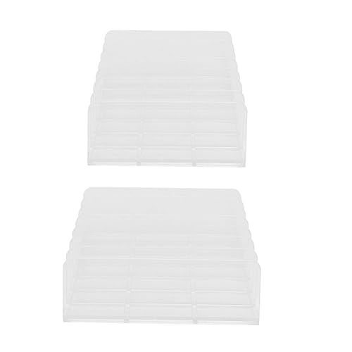 HONMEET 2-teilige Make-up-aufbewahrungsbox Kosmetik-organizer Trennwände Für Lippenstift Lidschatten Kompaktspiegel Inklusive von HONMEET