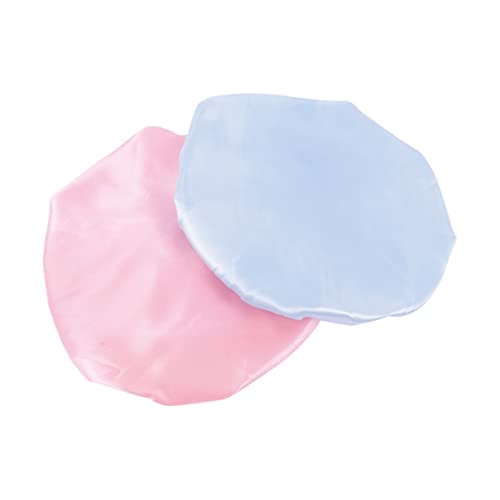 HONMEET 2stücke Junge Mädchen Schlafmütze Mit Breiter Krempe Elastisch Und Verstellbar Kreative Nachtmütze Bunten Farben Zum Schlafen Und Duschen Für Junge Mädchen von HONMEET