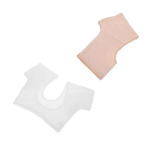 HONMEET 2st Schweißpads Unter Den Achseln Schweißfestes Unterhemd Für Damen Sportliches Tanktop Schweiß-accessoire Tragbare Achselweste Kleid Weste Anti-schweiß-pad Polyester (polyester) von HONMEET