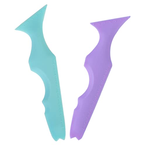 HONMEET 2stücke Wiederverwendbare Silikon Augenbrauen Schablonen Präzise Eyeliner Ruler Für Einfaches Augen-make-up Tragbar Und Elastisch Für Make-up-liebhaber von HONMEET