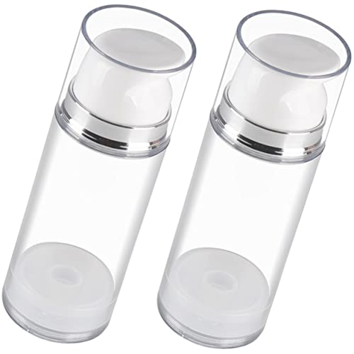 HONMEET 2stücke Airless Pumpe Nachfüllbar Vakuum Pumpe Creme Lotion Flasche Reise Behälter Für Gesichtscreme Handcreme Shampoo von HONMEET