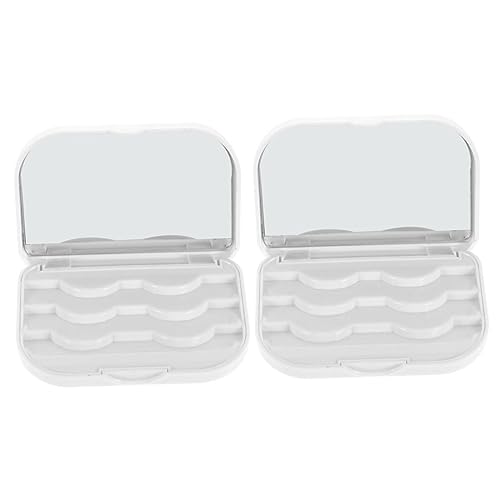 HONMEET 2stücke Aufbewahrungsbox Für Falsche Wimpern Wimpern Organizer Box Mit Mehreren Fächern Wimpernbox Für Mädchen Leicht Und Portable Lagerung Halter von HONMEET