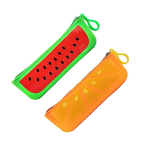 HONMEET 2stücke Federmäppchen Im Niedlichen Und Obstdesign Große Kapazität Vielseitiger Organizer Für Stifte Und Schreibwaren Für Schüler Und Studenten von HONMEET