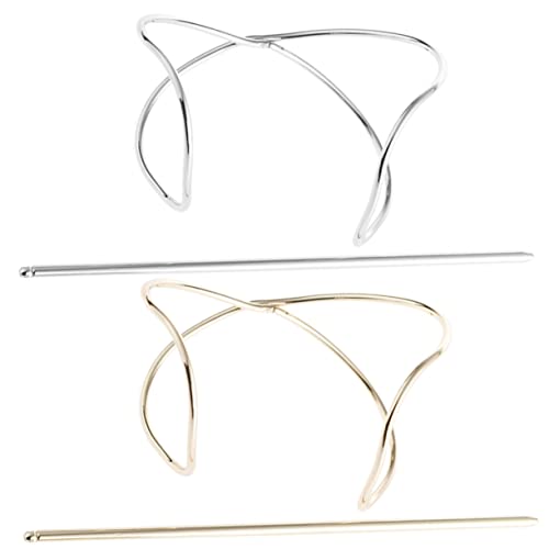 HONMEET 2stücke Goldene Haarspangen Für Damen Metall-haaraccessoires Haarknoten-clips Vintage-haarstyling Käfig-clips Für Hohen Dutt Für Dickes Haar Hochsteckfrisur-accessoires HONMEET 2stücke Goldene Haarspangen Für Damen Metall-haaraccessoires Haarknoten-clips Vintage-haarstyling Käfig-clips Für Hohen Dutt Für Dickes Haar Hochsteckfrisur-accessoires von HONMEET