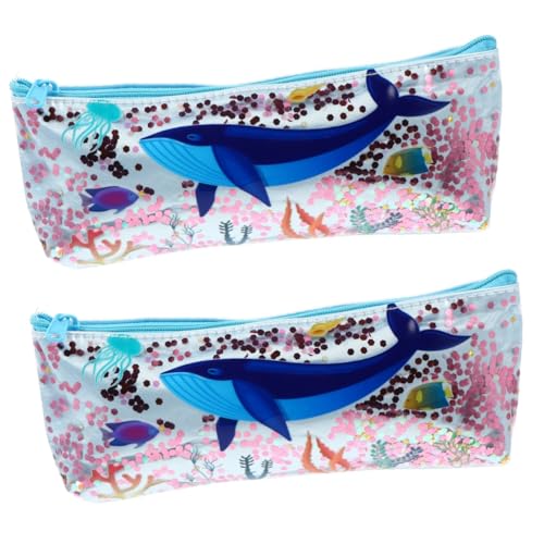 HONMEET 2stücke Multifunktionales PVC Federmäppchen Praktische Aufbewahrung Für Schulbedarf Und Schreibwaren Für Schüler Und Studenten Langlebig Und von HONMEET