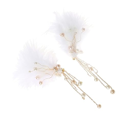 HONMEET 2stücke Quaste Haarnadeln Antiker Chinesischer Stil Kopfschmuck Haar Clips Für Hochzeit Party Schmuck von HONMEET