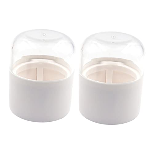 HONMEET 2stücke Schminkschwammbehälter Schminkeierbehälter Beauty-eierhalter Schminkbox Reisebedarf Kosmetische Puff Container Utensilien Für Frauen Mädchen von HONMEET