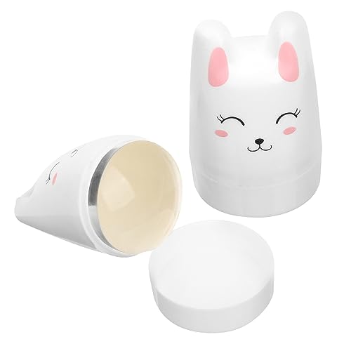 HONMEET 2stücke Teiliger Silikon-nagelkunst-stempel Mit Schaber in Cartoon-hase-form Für Maniküre-kunst Professionelles Werkzeug Für Heimgebrauch Oder von HONMEET