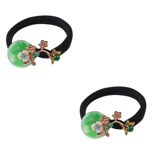 HONMEET 2stücke Vintage Haargummi Im Chinesischen Stil Für Mädchen Eleganter Haarreif Für Hochsteckfrisuren Modisches Haaraccessoire von HONMEET
