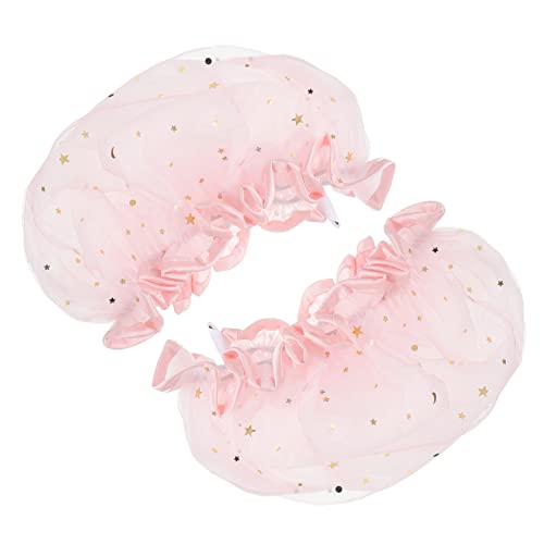 HONMEET 2stücke Wasserdichte Duschhauben Satin Make-up-hüte Bademützen Badezimmerhauben Für Damen von HONMEET
