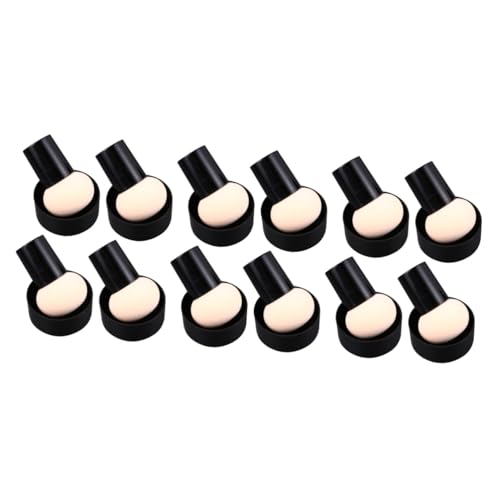 HONMEET 12stücke Pilzförmige Puderapplikatoren Hautfarbener Makeup Puff Für Frauen Und Mädchen Wiederverwendbar Waschbar Für Gleichmäßige Anwendung Von Puder Und Kosmetik von HONMEET
