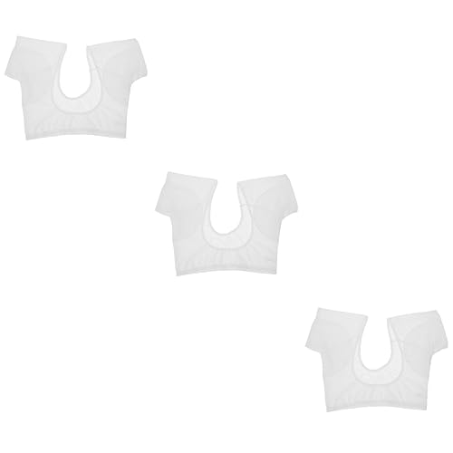 HONMEET 3 Stück Achselschweiß Pads Schweißabsorbierende Weste Damen Unterarmweste Achselhöhlenschutz Unterwäsche Schweißweste Schweißabsorbierende Pads Achselschweißweste Für von HONMEET