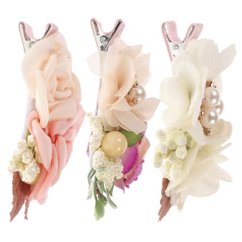HONMEET 3 Stück Elegante Haarspangen – Haarschleifen Für Mädchen – Haarspangen- – Haar-accessoires – Kopfschmuck Mit Künstlichen Blumen HONMEET 3 Stück Elegante Haarspangen – Haarschleifen Für Mädchen – Haarspangen- – Haar-accessoires – Kopfschmuck Mit Künstlichen Blumen von HONMEET