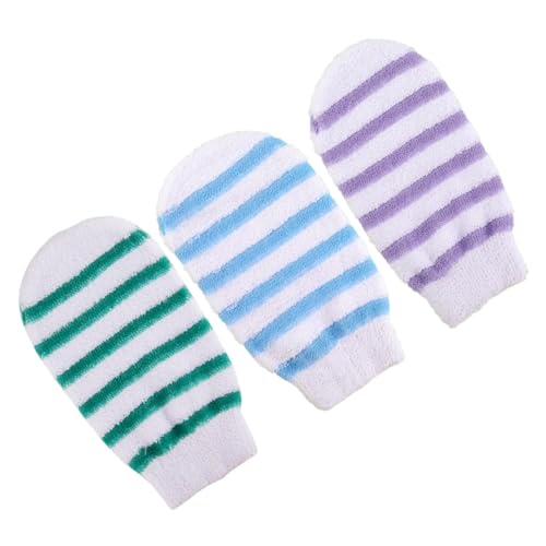 HONMEET 3 Stück Peeling handschuhe Duschhandschuhe aus Nylon Baumwolle Doppelseitige Körperpeeling mitts für Damen und Herren Sanftes Hautpeeling für Hände Beine Rücken Zufällige Farbe HONMEET 3 Stück Peeling handschuhe Duschhandschuhe aus Nylon Baumwolle Doppelseitige Körperpeeling mitts für Damen und Herren Sanftes Hautpeeling für Hände Beine Rücken Zufällige Farbe von HONMEET