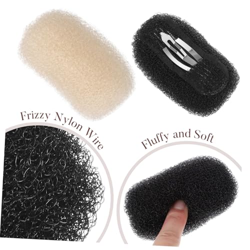 HONMEET 3 Stück Volumen Bump Up Clips Haar polster Haarstyling Zubehör Unsichtbar Atmungsaktiv für Mehr Fülle und Volumen Einfach Anzuwenden Langlebig Geeignet für Damen und Mädchen von HONMEET
