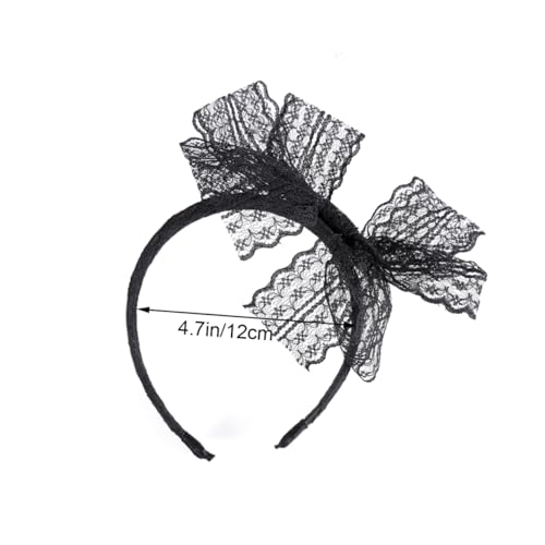 HONMEET Stirnband Für Damen Mit Spitze Und Schleife 3-stück Haarband-set Aus Kunststoff Und Metall Kopfbedeckung Für Party Und Alltag von HONMEET