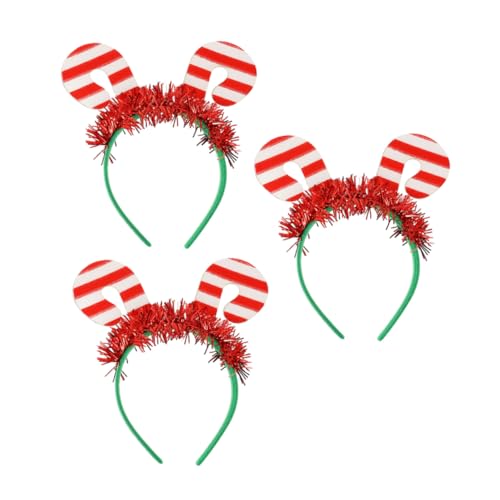 HONMEET 3stücke Weihnachts Haarreifen Dekorativer Cosplay Haarschmuck Für Festliche Anlässe Kreative Xmas Hoops Für Mädchen Und Damen Weihnachtsaccessoires von HONMEET