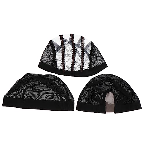 HONMEET 3stücke Teiliges U-förmige Haarnetz Für Wiederverwendbares Und Waschbares Netz Für Perücken Dehnbare Langlebige Haarnetzkappe Schwarz Für Damen Und Herren von HONMEET