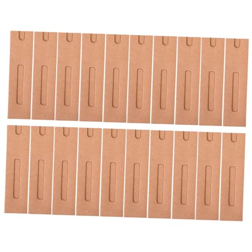 HONMEET 30 Stück Teiliges Papier Stifthüllen aus Kraftpapier Einfache Faltbare Pen Sleeves mit Fenster Stabile Stiftverpackung für Kugelschreiber und Kulis Praktisches Papier etui für von HONMEET