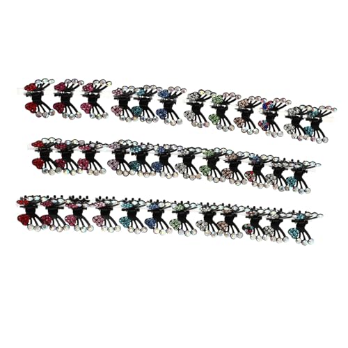 HONMEET 36 Stück Teiliges Bunte Kleine Haarklammern aus Abs für Mädchen und Frauen Robuste Kleine Haarkrallen Clips Modische Haarschmuck für Zöpfe und Frisuren Vielseitig und Langlebig von HONMEET