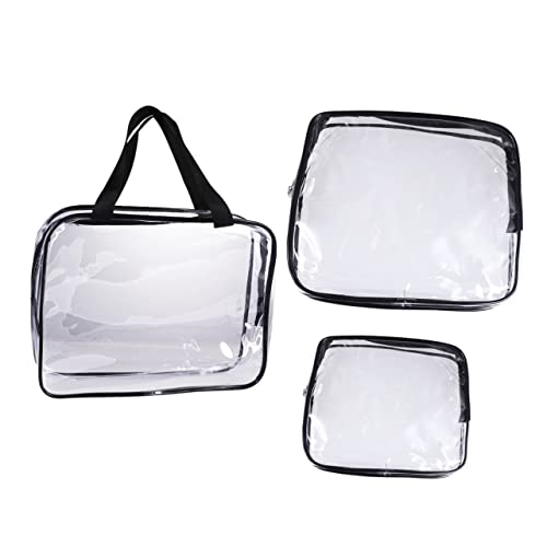 HONMEET 3PCs wasserdichte Reise Kulturbeutel für Frauen Männer Kosmetik Tasche Make-Up Tasche Zipper Handtasche von HONMEET