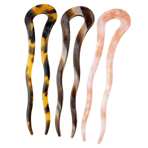 HONMEET Haarnadel in U-form Aus Acetat Pferdeschwanzhalter Modisches Haar-styling-zubehör für Frauen HONMEET Haarnadel in U-form Aus Acetat Pferdeschwanzhalter Modisches Haar-styling-zubehör für Frauen von HONMEET