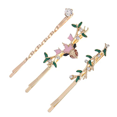 HONMEET Schickes Metall-haarnadel-set 3-teilig Seitliche Clips Bobby-girls-haarspangen Für Styling- von HONMEET