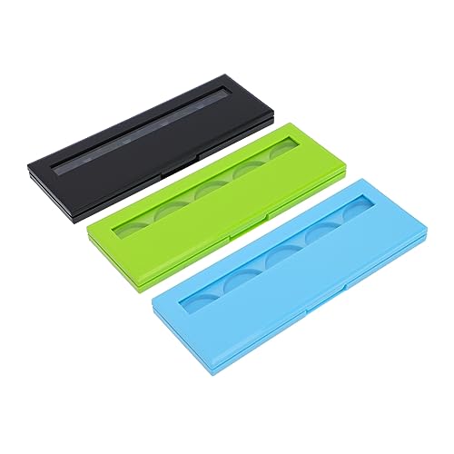 HONMEET 3St Lidschatten-Box Textmarker kosmetikbehälter selber machen schmink kosmetikaufbewahrungsboxen nachfüllbare Lippenstiftschale Lidschatten-Fall Plastik von HONMEET