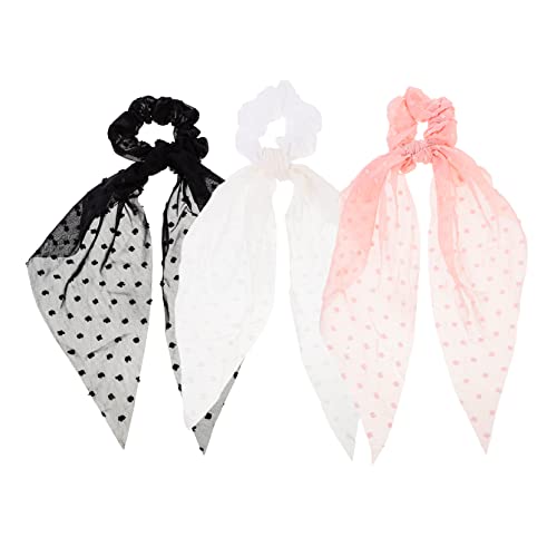 HONMEET 3stücke Haarbänder Für Frauen Lange Haartücher Haargummis Und Seile Pferdeschwanz-haaraccessoires Scrunchies Für Hand Und Taschenschmuck von HONMEET