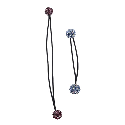 HONMEET 3stücke Strass Haarband Glitzer Elastische Pferdeschwanzhalter Haargummis Strass-haargummis Haarring Haarschmuck Für Damen Und Mädchen von HONMEET