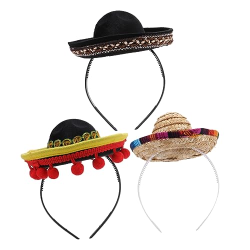 HONMEET Kleiner Hüte Haarreif 3 Stück Für Damen Karneval Halloween Bequem Langlebig Für Party Dekoration Einfach Zu Tragen HONMEET Kleiner Hüte Haarreif 3 Stück Für Damen Karneval Halloween Bequem Langlebig Für Party Dekoration Einfach Zu Tragen von HONMEET