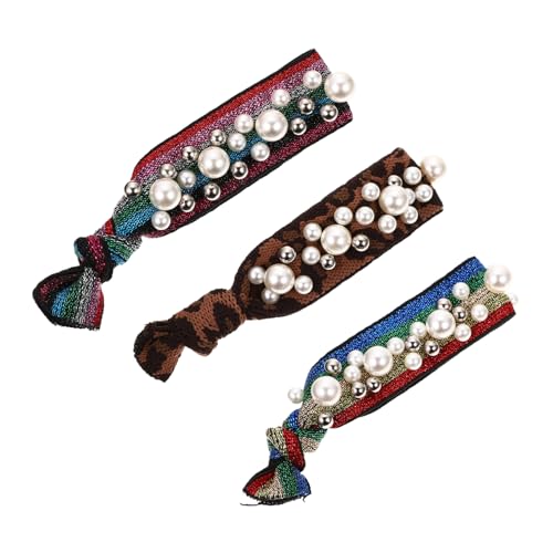 HONMEET 3stücke Elastische Haargummis Mit Perlen Leopardenmuster Kreative Haaraccessoires Für Damen Geeignet Für Verschiedene Anlässe Zufälliger Stil HONMEET 3stücke Elastische Haargummis Mit Perlen Leopardenmuster Kreative Haaraccessoires Für Damen Geeignet Für Verschiedene Anlässe Zufälliger Stil von HONMEET