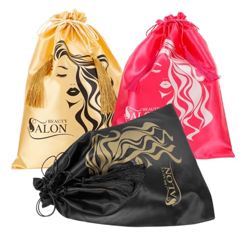 HONMEET 3stücke Teiliges Satin-wickeltaschen Für Aufbewahrung Von Perücken Weiche Und Schützende Reisetaschen Mit Kordelzug Für Und Täglichen Gebrauch HONMEET 3stücke Teiliges Satin-wickeltaschen Für Aufbewahrung Von Perücken Weiche Und Schützende Reisetaschen Mit Kordelzug Für Und Täglichen Gebrauch von HONMEET