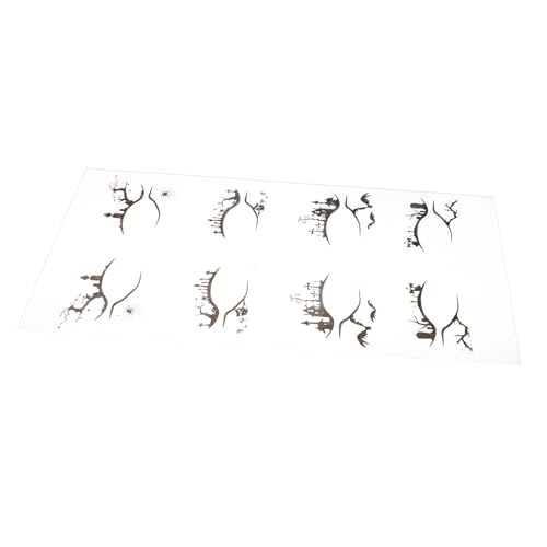 HONMEET 4paare Augen Make-up Aufkleber Haftende Eyeliner Sticker Für Temporäre Augen-make-up Dekoration Für Halloween Cosplay Partys Teiliges von HONMEET