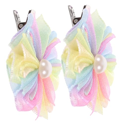 HONMEET 4stücke Blumen-haarclips Für Mädchen Teiliges Mit Bunten Haarspangen Für Junge Mädchen Geburtstag Und Cosplay Süßes Haarschmuck-accessoire Für Kleine von HONMEET