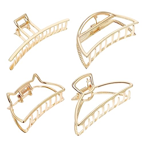 HONMEET 4stücke Haarklammer Für Frauen Aus Metall Haarzähneclip Mit Praktisch Zum Fixieren Von Dichtem Und Dünnem Haar Geeignet Für Make-up Reisen Und Tägliche Nutzung von HONMEET