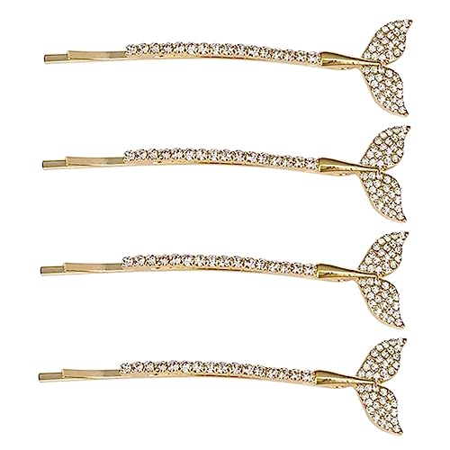 HONMEET 4stücke Mädchen Haarklammern Mit Strasssteinen Elegante Haarspangen Für Modische Frisuren Haarschmuck-accessoire Für Und Besondere Anlässe von HONMEET
