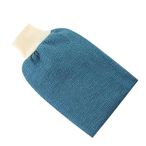 HONMEET 4-teiliges Doppelseitiges Waschtuch Praktische Badehandschuhe Dickes Badetuch Leichtes Tragbares Badezubehör Heimgebrauch Zufällige Farbe von HONMEET