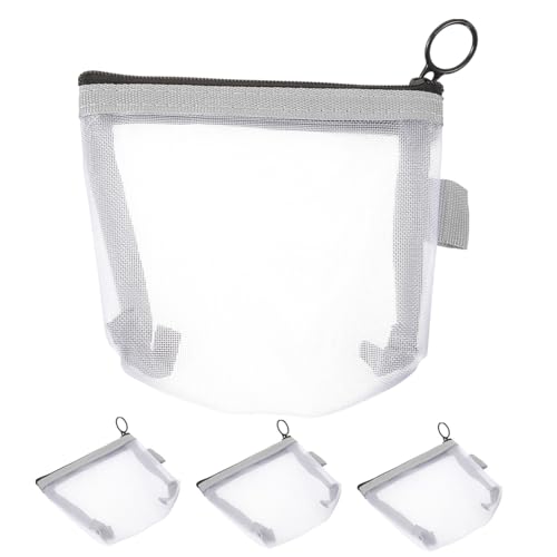 HONMEET 4stücke Teiliges Netz-Make-up-Taschen Reisetasche Für Kosmetik Und Toilettenartikel Leichte Kompakte Und Praktische Aufbewahrungstasche Für Damen Für Reisen Und Täglichen von HONMEET