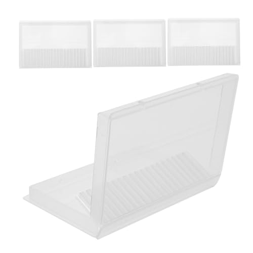 HONMEET 4 Stück Nagelfräser Bit Organizer Aufbewahrungsbox Kompakt Tragbar Robust für Maniküre Werkzeuge Staubschutz Vielseitig für Nageltechnik und Reise von HONMEET