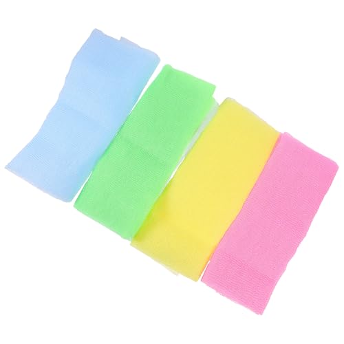 HONMEET 4stücke Rückenschrubber-handtuch Für Dusche Badebürste Für Körperschrubber Tiefe Peeling Handtuch Weich Und Umweltfreundlich von HONMEET