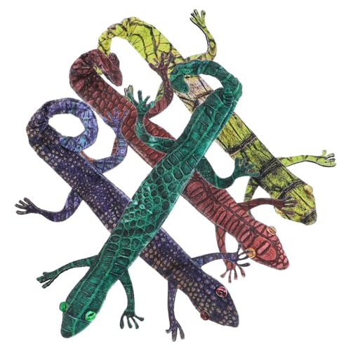 HONMEET 4 Stück Teiliges Eidechsen Snap Armband für Robustes Stahl und Polyester Material Reptilien Designs Leichte Party Geschenke als Kinderparty Deko und Mitgebsel von HONMEET