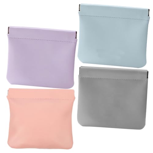 HONMEET 4stücke Kleine Kosmetiktasche Für Damen Tragbare Reise-Kosmetiktasche Mit Selbstschließendem Design Organizer Für Make-up Und Schmuck Und Platzsparend Für Outdoor Und Camping von HONMEET