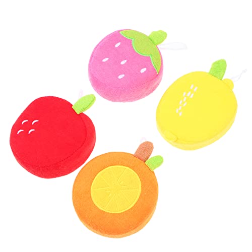 HONMEET 4-teiliges Badeball-schrubber-set Weicher Tragbarer Kinder-badezubehör Aus Schwammmaterial von HONMEET