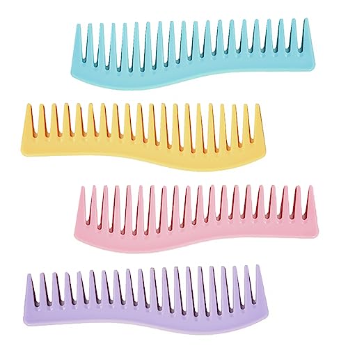 HONMEET 4stücke Praktische Handheld Haarstyling Kämme Bunte Kunststoffkämme Für Friseursalons Strapazierfähige Und Sanfte Zähne Für Männer Und Frauen Vielseitig Für Unterwegs von HONMEET